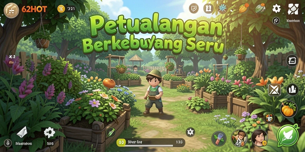 Gameplay menarik dan interaksi sosial dalam 62HOT.