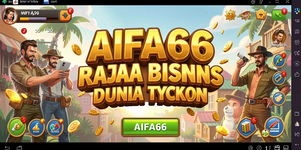 Tampilan gameplay menarik AIFA66 dalam mengelola bisnis Tycoon.