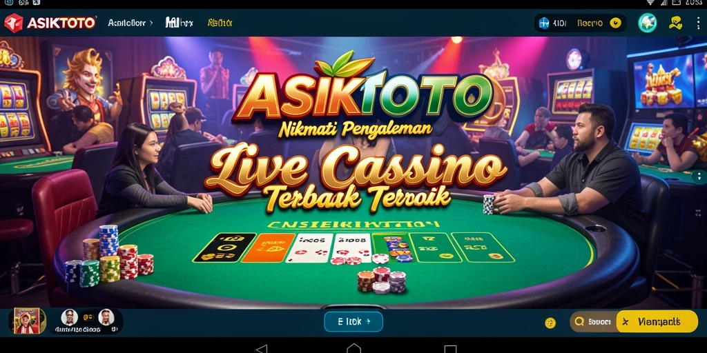 Tampilan gameplay Live Casino yang menarik dan interaktif.