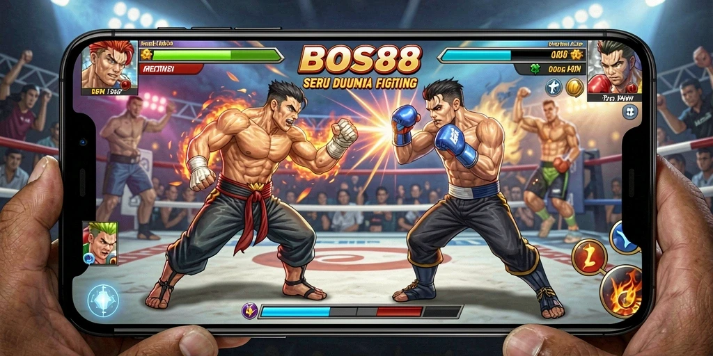 Tampilan gameplay seru dan grafis menarik di BOS88.