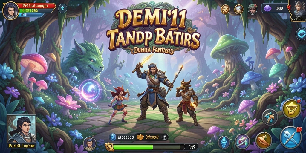 Screenshot utama DEMI11 menampilkan aksi petualangan yang mendebarkan.