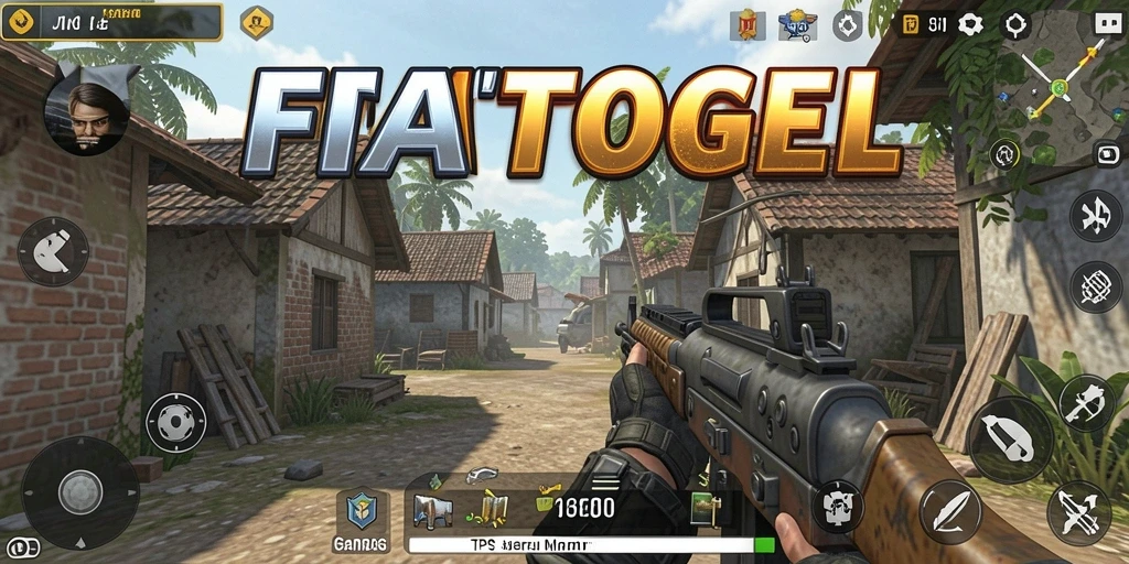 Tangkapan layar utama FIATOGEL menampilkan aksi seru dalam gameplay TPS.