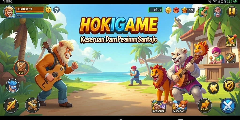 Tampilan gameplay HOKIGAME yang menarik dan interaktif.