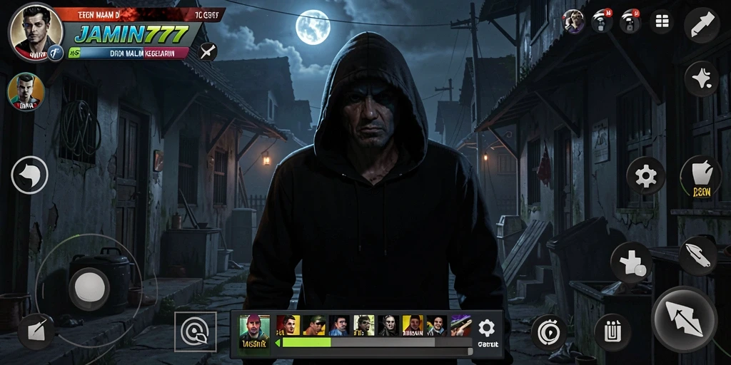 Screenshot menampilkan momen mencekam dari gameplay JAMIN777.