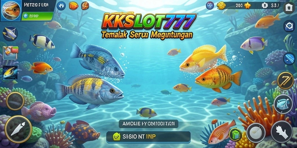 Tampilan menarik dari gameplay Tembak Ikan KKSLOT777.