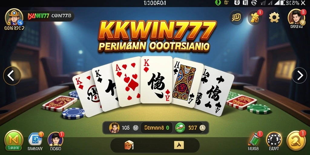 Tampilan gameplay KKWIN777 yang seru dan interaktif dalam permainan Domino.