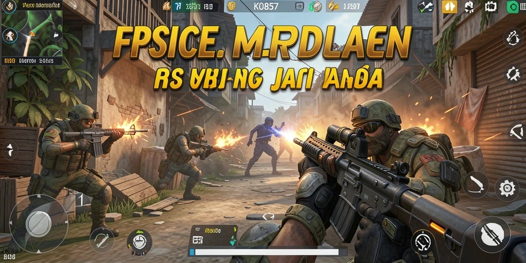 Tangkapan layar menunjukkan aksi mendebarkan dalam gameplay FPS.