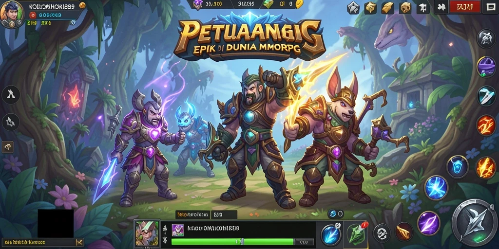 Screenshot gameplay KODOKHOKI889 yang menampilkan pertarungan epik dan eksplorasi dunia.
