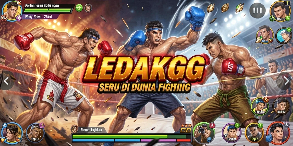 Tampilan gameplay LEDAKGG yang penuh aksi dan seru.