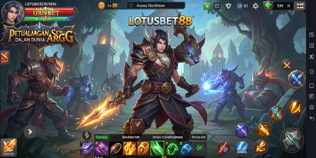Tampilan aksi seru dalam gameplay LOTUSBET88 yang menegangkan.