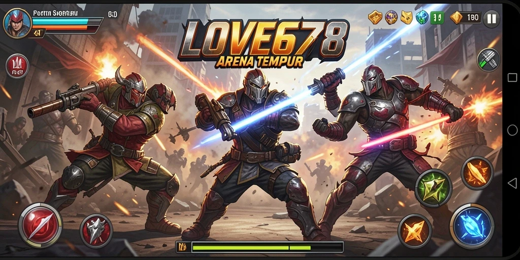 Tampilan pertarungan epik di LOVE678 dengan intensitas tinggi.