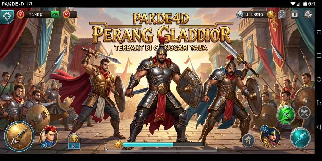 Tampilan seru pertarungan karakter di PAKDE4D.