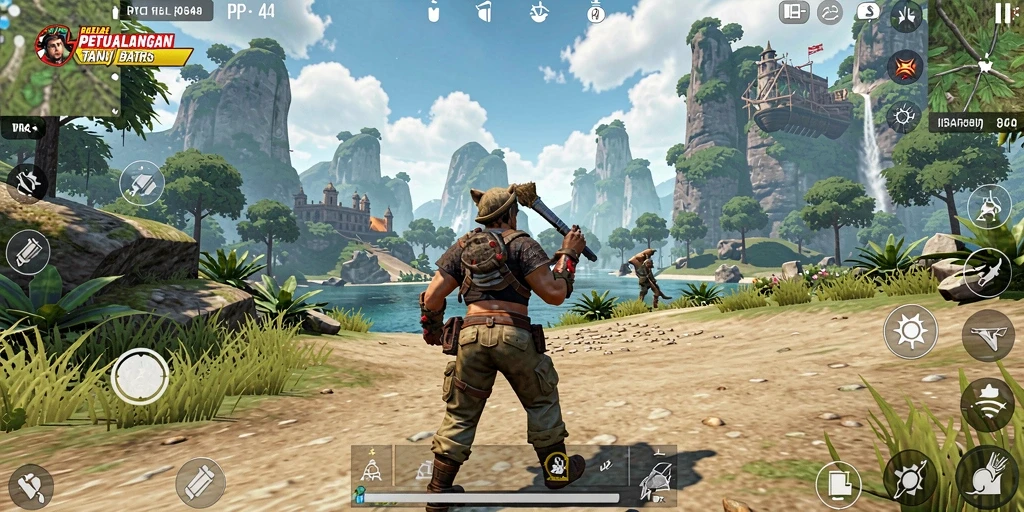 Tampilan gameplay Open World yang menakjubkan dari PP444.