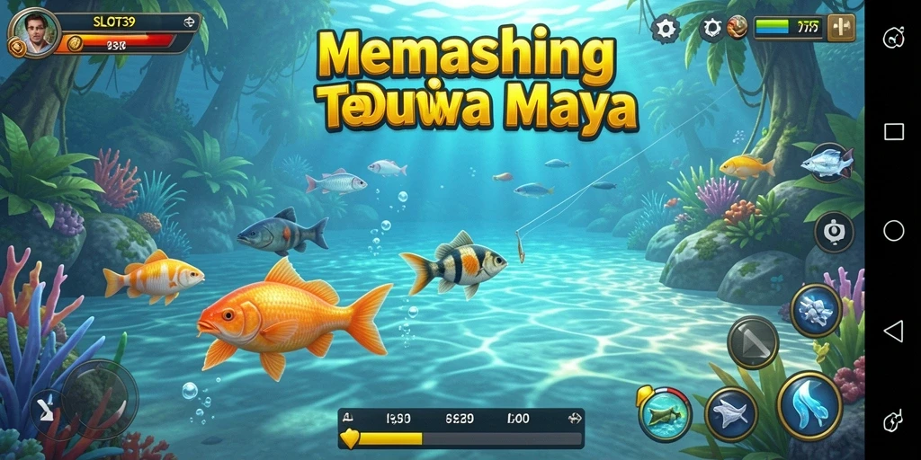 Tangkapan ikan yang besar dalam permainan SLOT39 di lautan yang cerah.