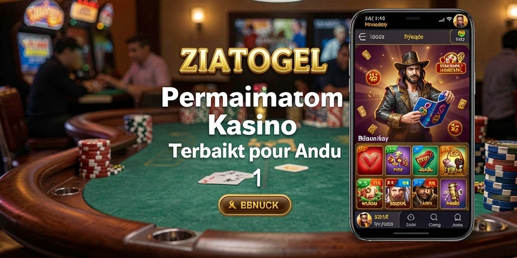 Tampilan gameplay seru ZIATOGEL dengan berbagai permainan Kasino.